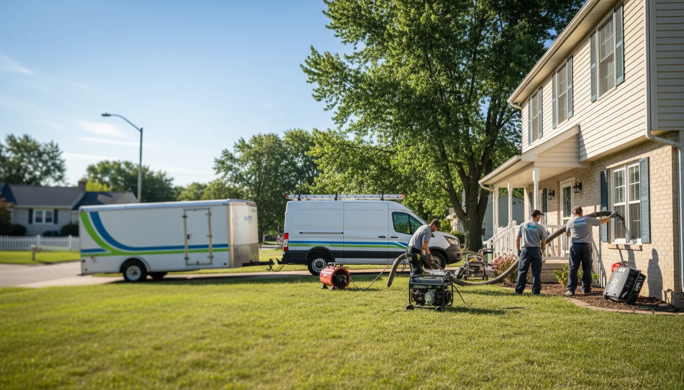 Flooded Basement Restoration And Cleanup With Repair in Camden, MI near me